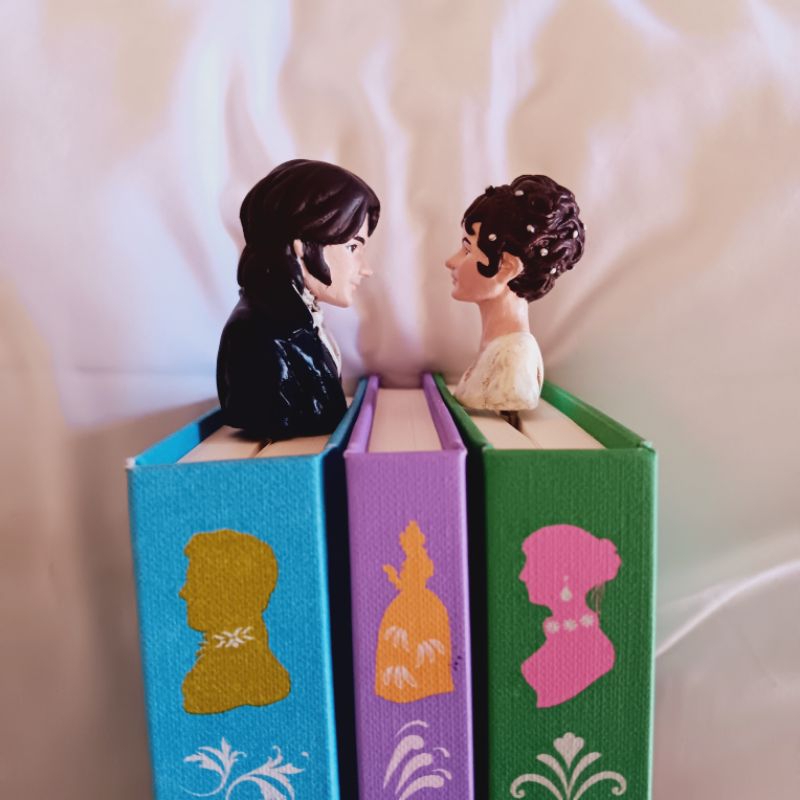 

pembatas buku resin / resin bookmark pride and prejudice lizzie and darcy