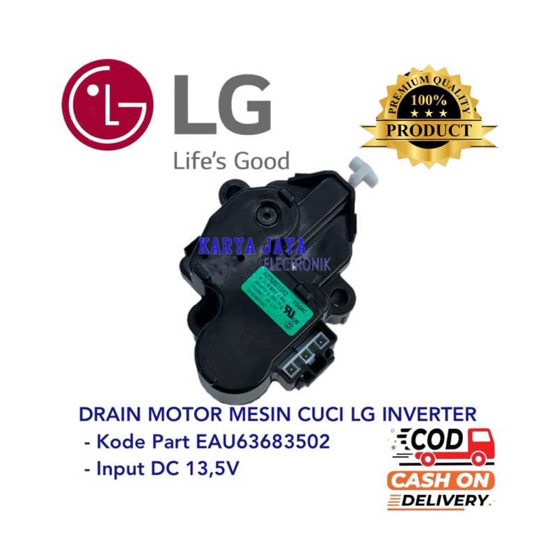 Drain Motor Mesin Cuci LG Inverter Top Loading LG T2107VSPCK 13,5V