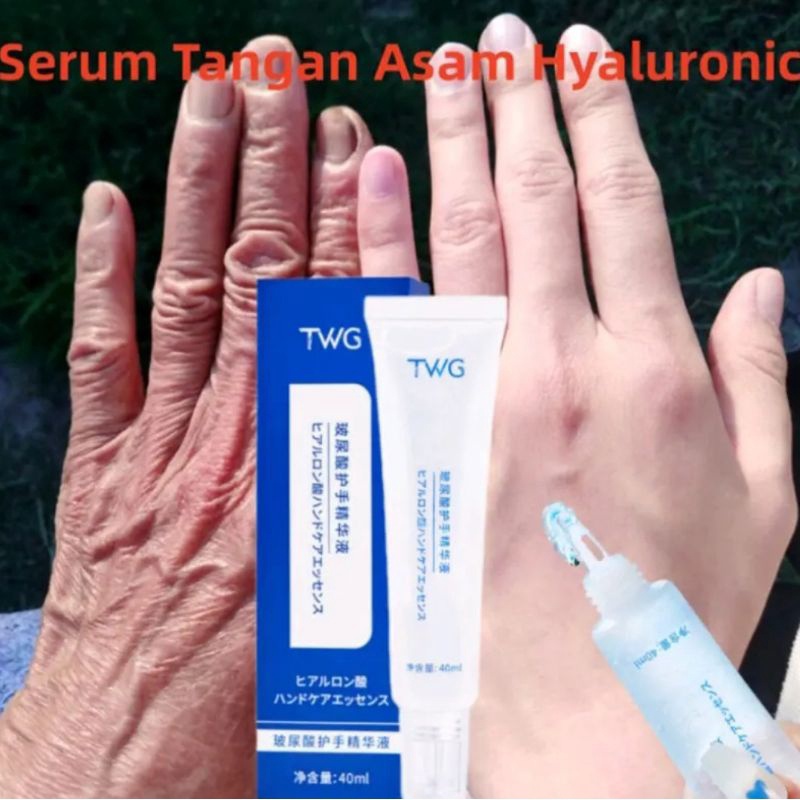 1 TWG HYALURONIC ACID HAND ESSENCE SERUM TANGAN PELEMBAP KULIT TANGAN