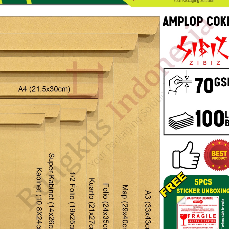 

Terbatas Amplop Coklat Zibiz Kabinet 12 Folio Kuarto A4 Folio Map A3