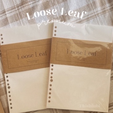 

Hematku LOOSE LEAF A5 PREMIUM Isi Binder Kes Bookpaper Study Planner Daily Planner Refill Binder 2 Holes