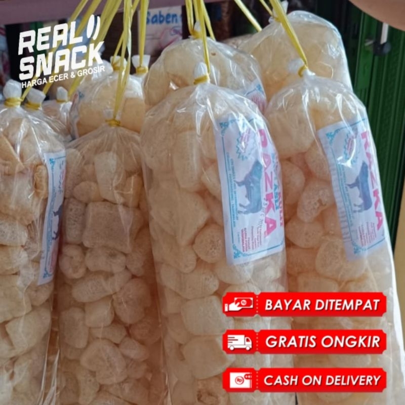 

DOROKDOK KERUPUK KULIT SAPI PREMIUM BERGIZI RENYAH GURIH FREE PACKING EXTRA DUS+BUBBLE WARP