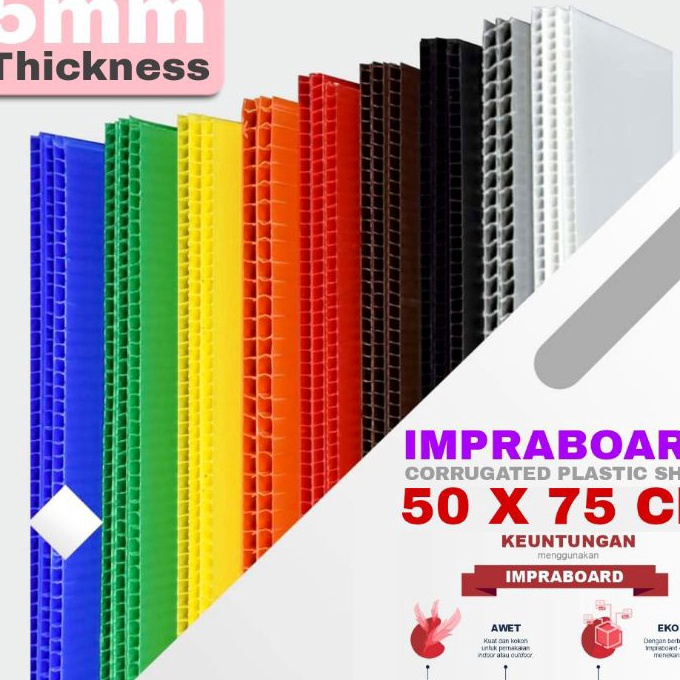 

Super Infraboard Impraboard 5mm 75x5 cm 75 x 5 cm 5x75 cm PP Board Imfraboard Art Board Karton Plastik