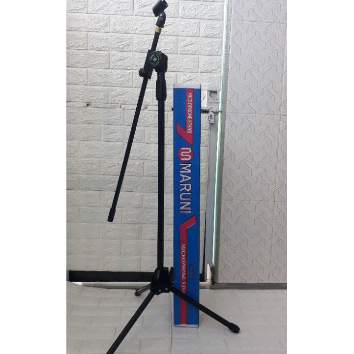HOT PRODUCT Stand Mic Maruni Panjang Hitam Holder Mic