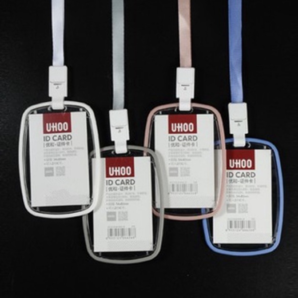 

Kualitas Puas Tempat Kartu Unik ID Card Holder Motif Polos For Kartu MRT Lux 8th