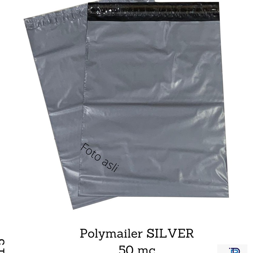 

KI3 STD5 2x3 cm Silver Amplop Plastik Polymailer Isi 1 Lembar
