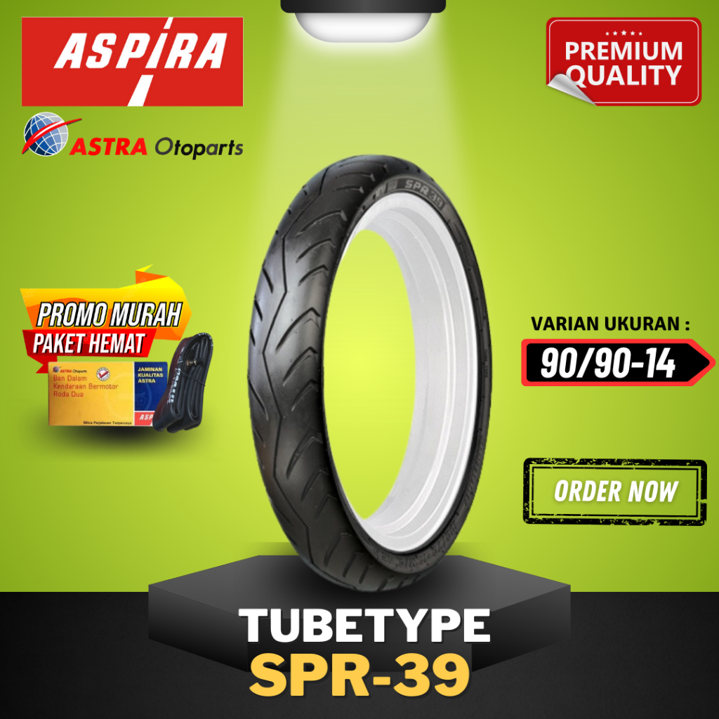 [READY COD] BAN ASPIRA TUBETYPE (NON TUBELESS) ASPIRA SPR39 RING 14 / BAN LUAR ASPIRA RING 14 ( 90/9