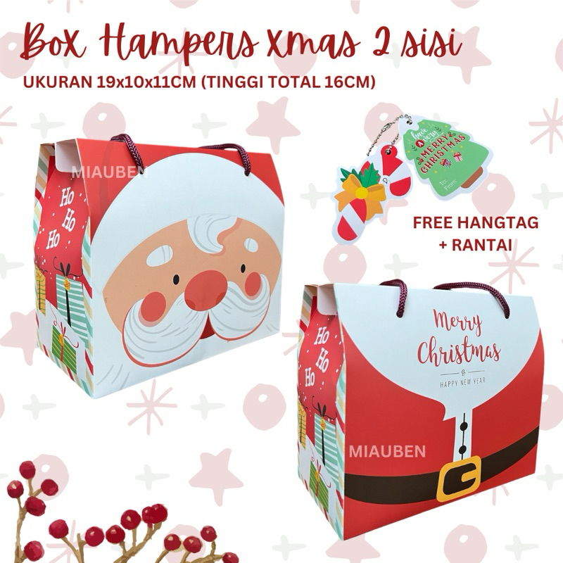

Kotak hadiah natal untuk toples tabung 800gr