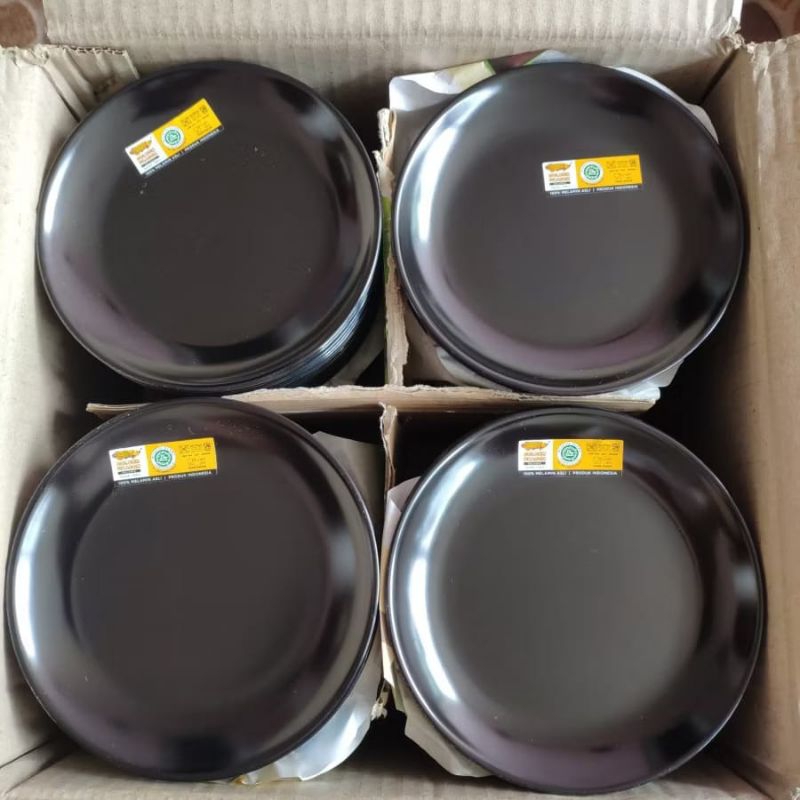 (1 Pcs) Piring Makan Bulat Melamin 9 Inch - Golden Dragon P-1009