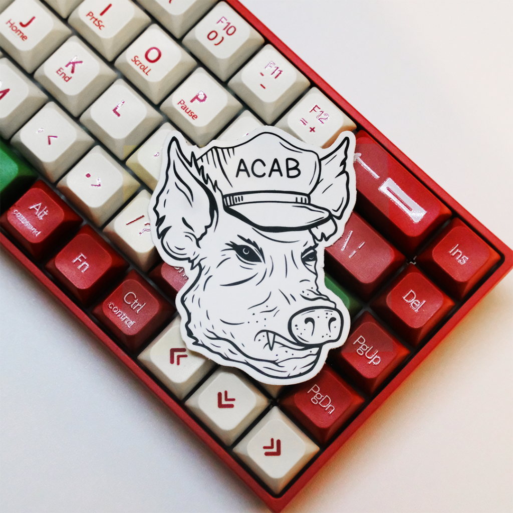 

STICKER PIG ACAB POLICE DESIGN