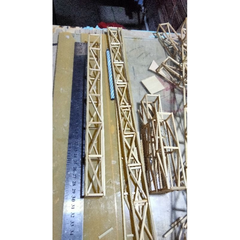 miniatur rigging gantungan line Aray panggung 30cm