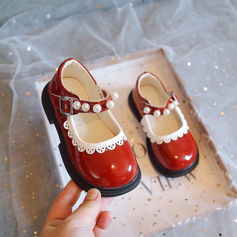 LANGSUNG ATC littlekiddoss SH2243 Sepatu Flatshoes Pantofel Anak Perempuan Sepatu Flat Mutiara Sepat