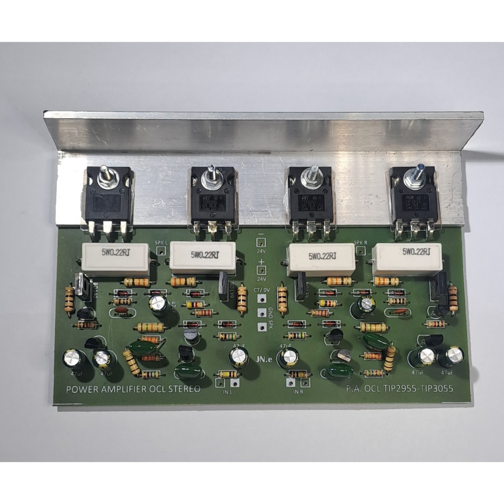 KIT POWER AMPLI OCL STEREO TIP2955 TIP3055