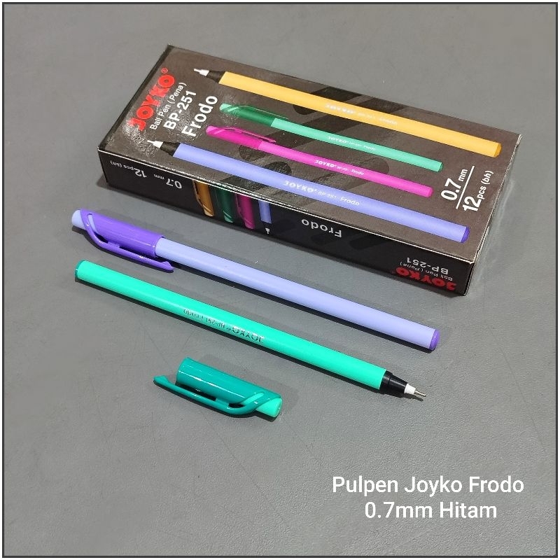 

1 Pak Pulpen Joyko Frodo Isi 12 Pcs HITAM