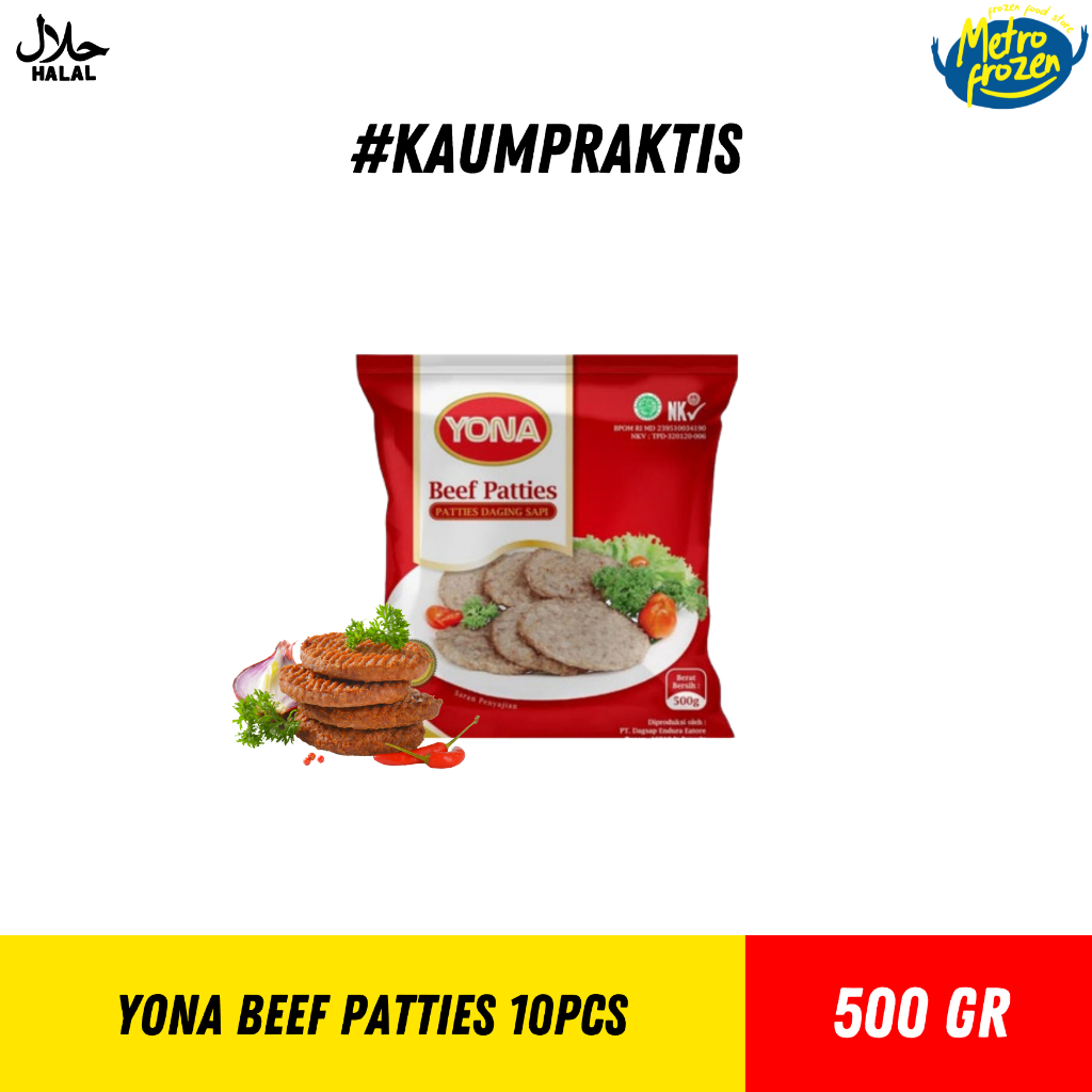 

YONA Beef Patties 500gr (10pcs)