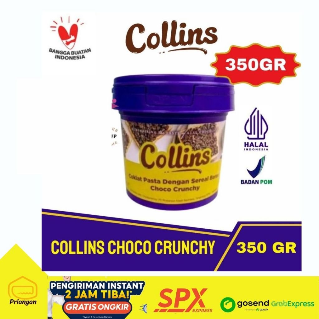 

Collins Choco Crunchy 350gr - KEMASAN PABRIK