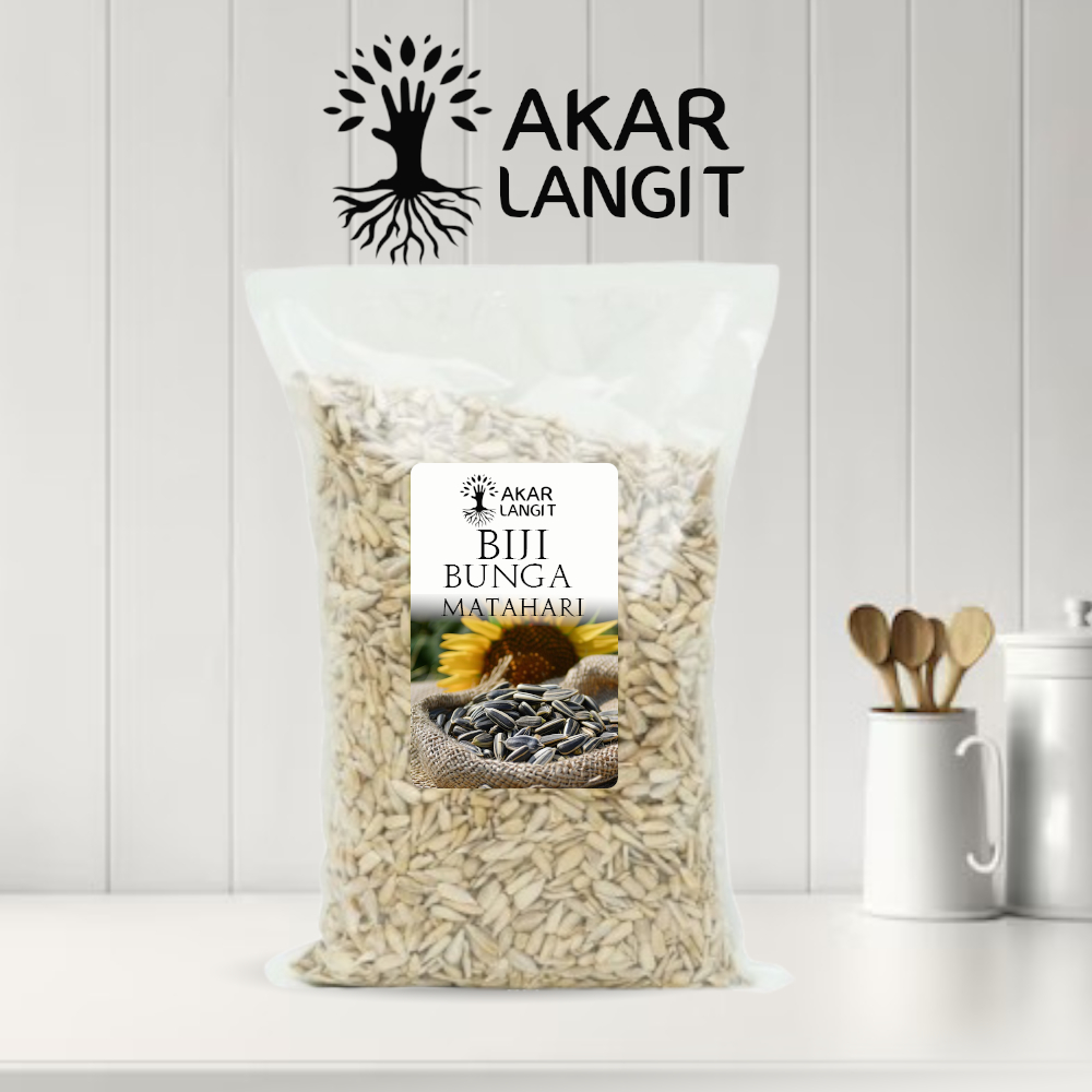 

Sunflower seed 1 Kg Biji Bunga Matahari / Kuaci Kupas Mentah Akarlangit