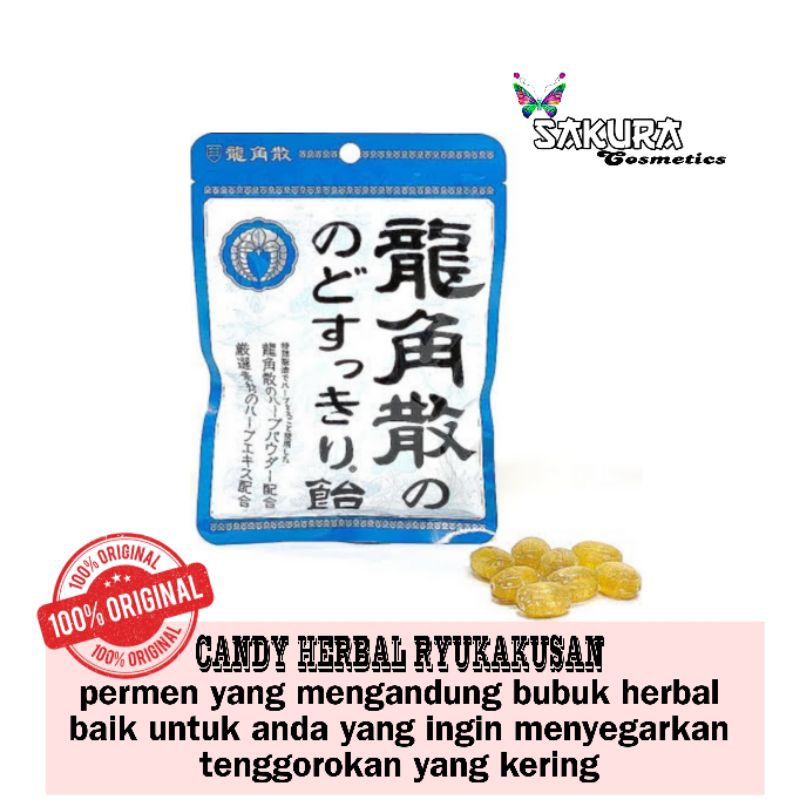 

READY STOCK!! RYUKAKUSAN THROAT REFRESHING HERBAL CANDY MADE IN JAPAN/permenherbal/candyjepang/permenjepang/ryukakusancandy/jepang