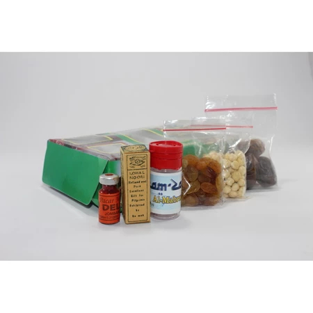

Paket Kardus C Kurma Botol Zam2 15 ml Kacang Arab Kismis Pitek Celak Oleh oleh HajiUmroh-Isi 10