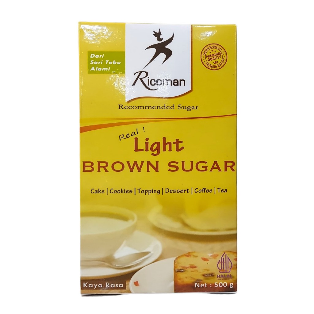 

Ricoman Light Brown Sugar 500gr