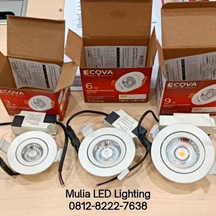 Ecova Downlight/Spotlight COB Adjustable - Slim 12 Watt 12Watt