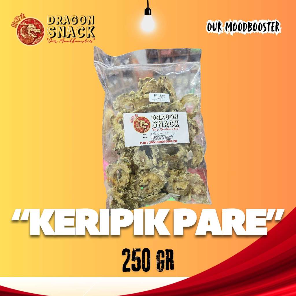 

KERIPIK PARE 250GR (DRAGON SNACK)