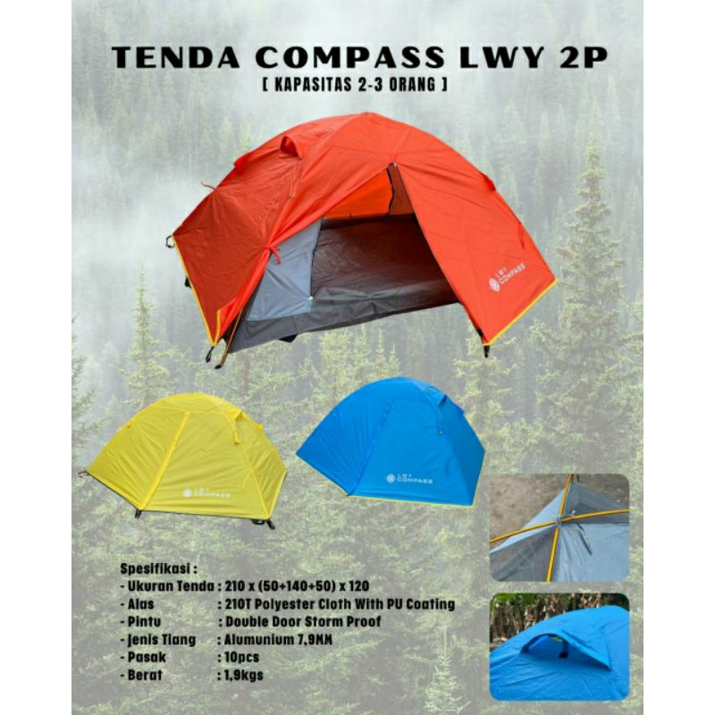 Tenda Compas 2-3P Alloy/Tenda Ultra light