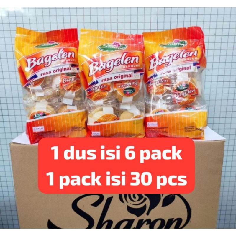 

Bagelan Bandung Sharon 1 Dus Isi 6pack - Roti kering Bagelan