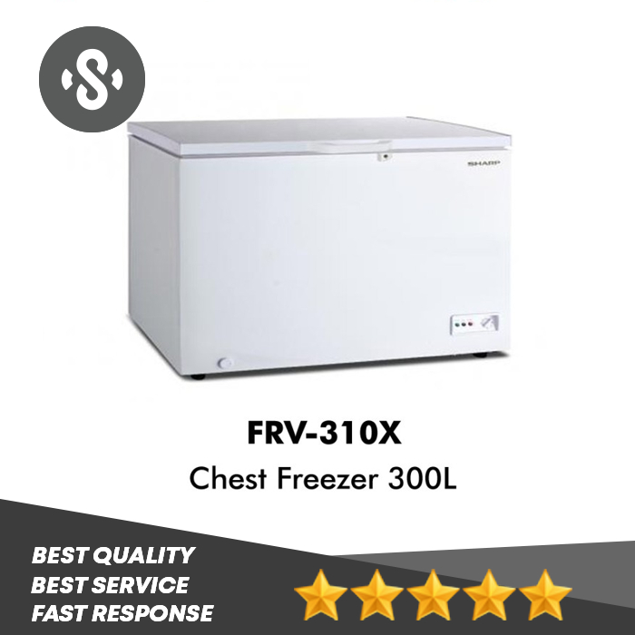 SHARP Chest Freezer 300 L FRV-310X / FRV310 / FRV 310X FREEZER BOX