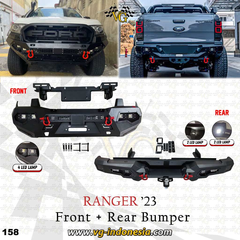 FRONT BUMPER & REAR BUMPER FORD RANGER 2023