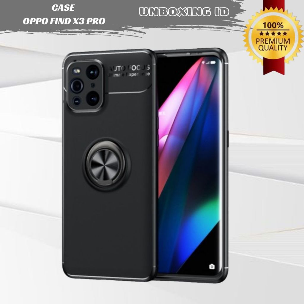 Casing Oppo Find X3 Pro Case Ring Invisible Premium