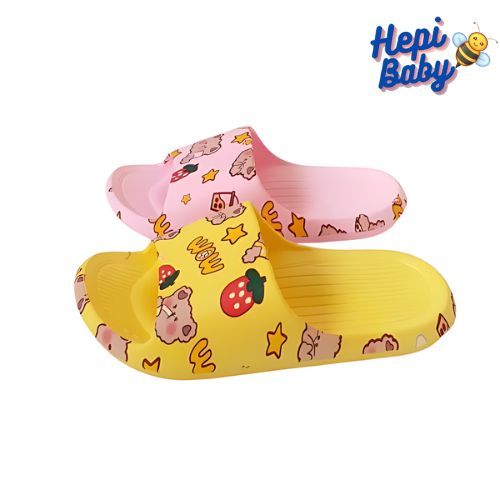 Hepibaby  TEDDY BEAR Sandal Anak Laki Laki Bahan Karet Model Lucu 1-7 Tahun Sport Termurah Sendal Ba