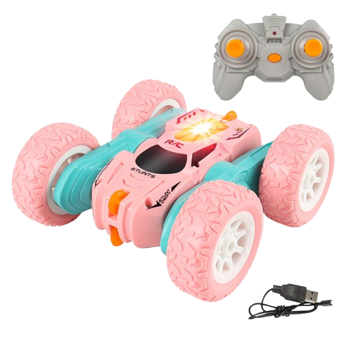 Mainan mobil anak anak remote pink anak laki-Laki mobil-mobilan remote control stunt car 360 derajat