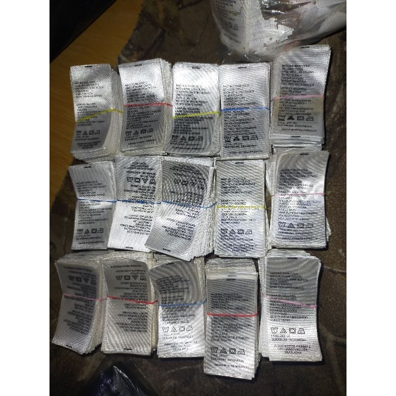 

Label Tag Label Pakaian Care (harga isi /100 pcs)