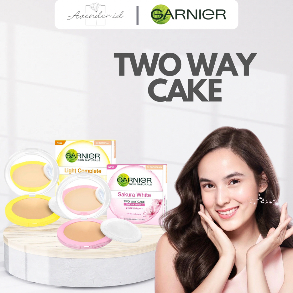(GET 1 GIFT) GARNIER LIGHT COMPLETE & SAKIRA WHITE TWO WAY CAKE | Face Powder | Bedak Padat | Bedak 