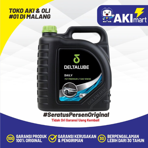 Deltalube SAE 10W30 Oli Mobil 4 Liter Oli Premium