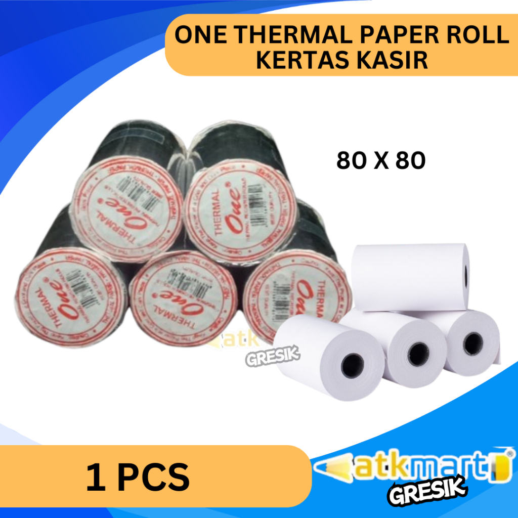

(TERMURAH) ONE THERMAL PAPER ROLL KERTAS KASIR UKURAN 80 X 80