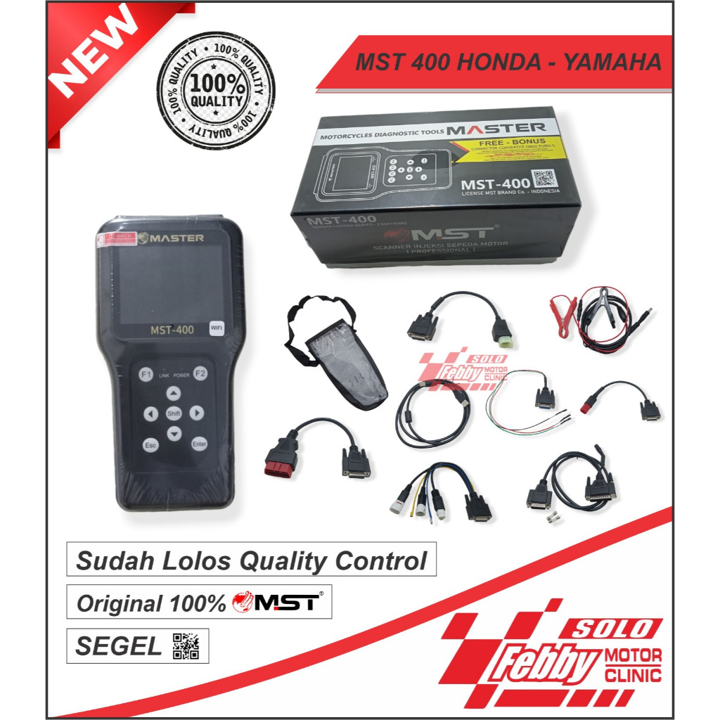 SCANNER MOTOR INJEKSI UNIVERSAL 2 IN 1(HONDA + YAMAHA) MASTER 400