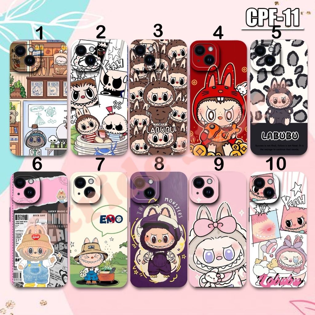 case gambar labubu iphone 7 plus 8 plus x xs 11 pro 11 pro max 12 12 pro 12 pro max 13 pro 13 pro ma