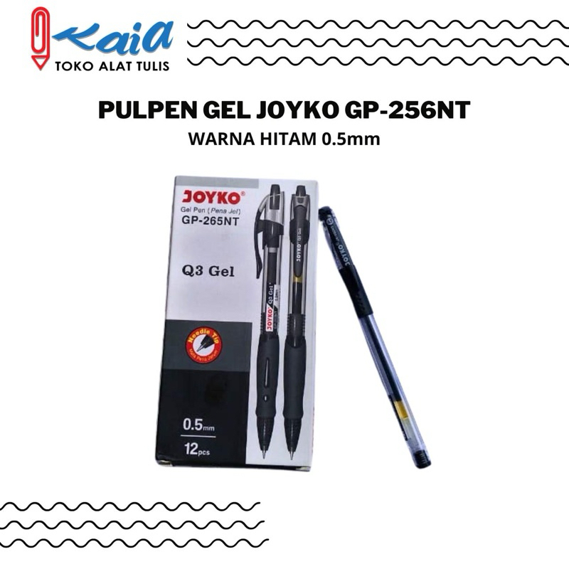 

PULPEN GEL JOYKO GP-256NT HITAM 0,5mm