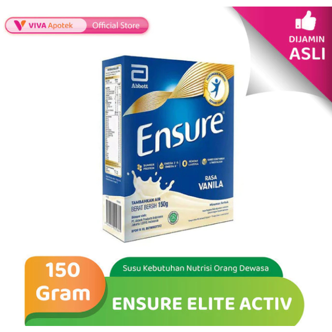 

Ensure Gold Vanila Susu Nutrisi Dewasa Rendah Lactosa (150 Gram)