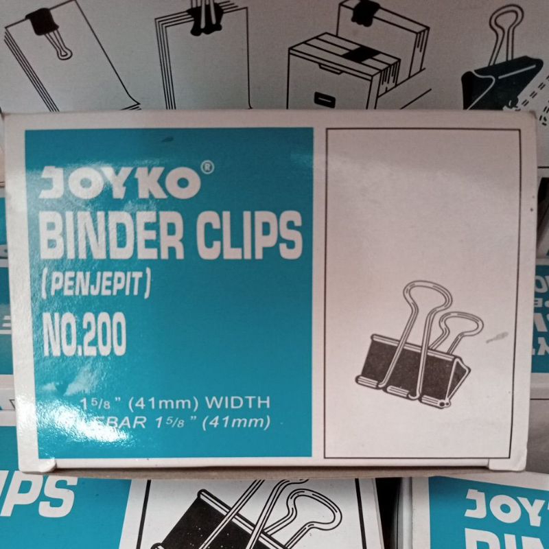 

Binder Clips No.200 1dus 1lusin
