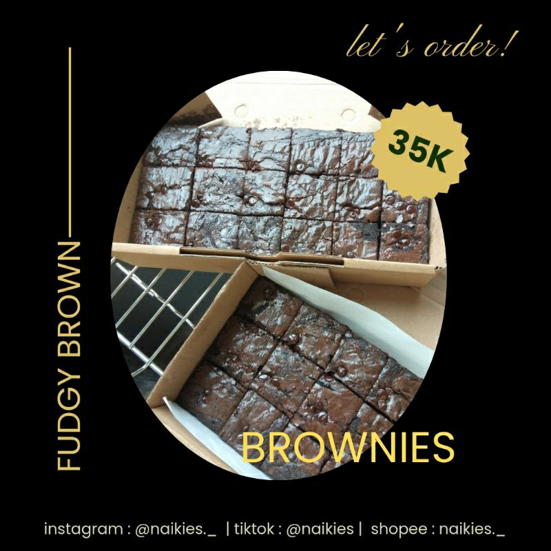 

FUDGY BROWNIES | KUE BROWNIES COKELAT