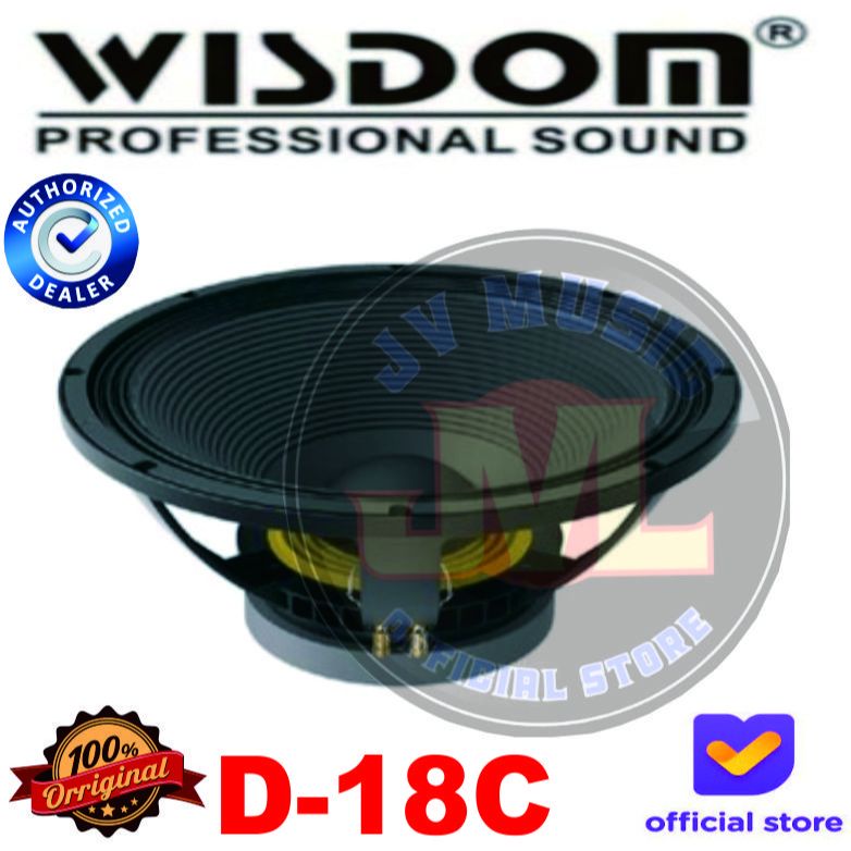 Wisdom D18C Speaker Component Wisdom D18C 18 Inch Speaker Component D-18C Komponen Speaker