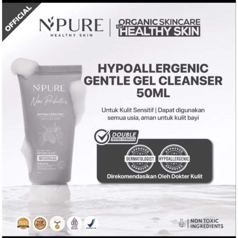 NPURE HYPOALLERGENIC FACE WASH NONI PROBIOTIC 50ML
