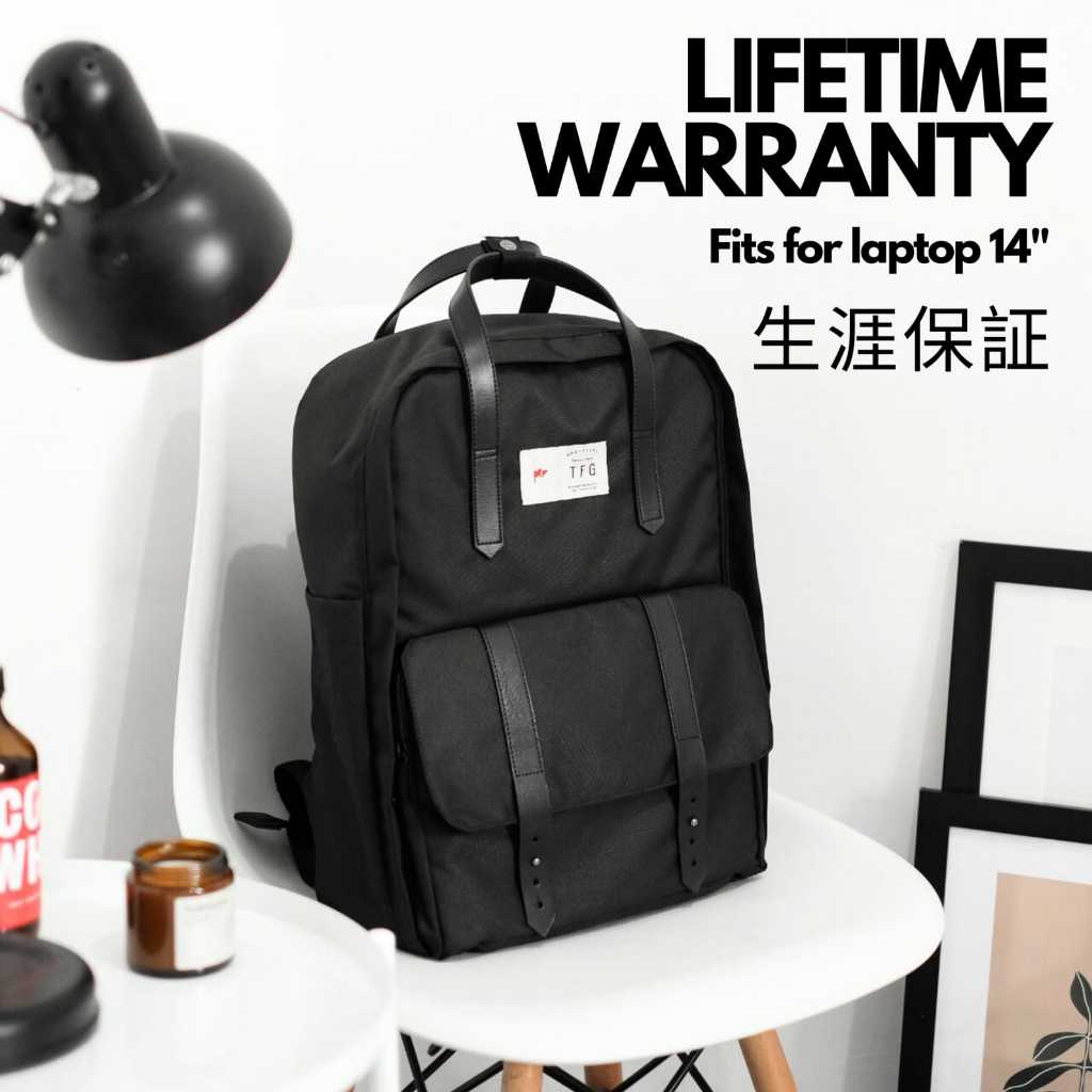 TFG - ST Moritz 444 Black | Backpack | Ransel | Tas Punggung | Lifetime Warranty
