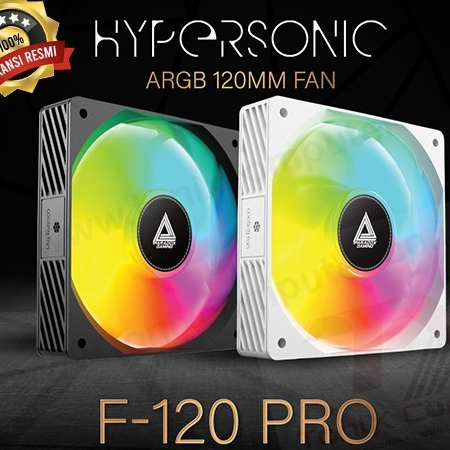 Fan Casing PC Komputer | Paradox Gaming Hyper Sonic F-120 PRO ARGB RGB Reversed | Fan Case | 120mm 1