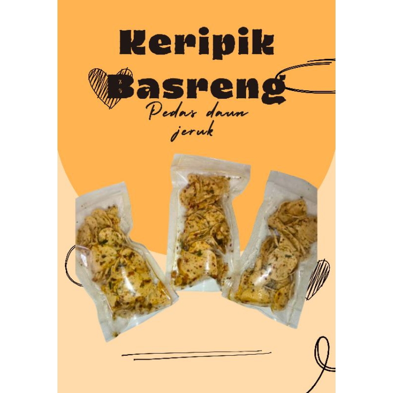 

Keripik Basreng Pedas Daun Jeruk Renyah Gurih Enak