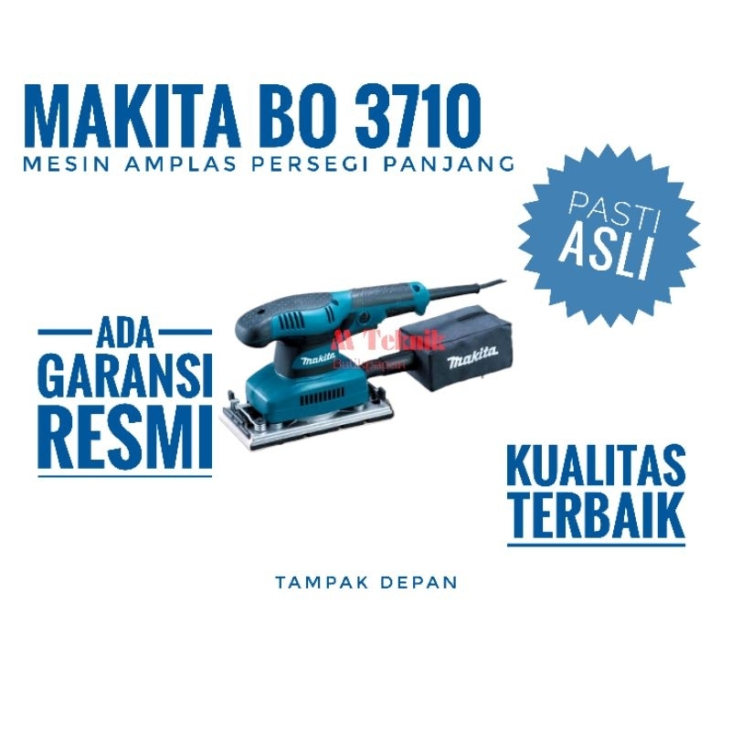 Mesin amplas kayu Makita BO 3710 finishing sander 190 watt ampelas gosok persegi panjang BO3710
