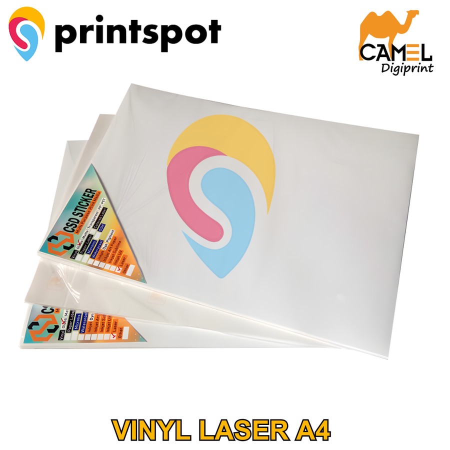 

CAMEL DIGI PRINT Stiker Vinyl Laser Toner A4 Label Anti Air - GROSIR.